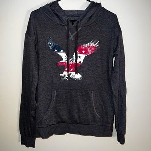 |American Eagle Outfitters| Red, White, & Blue Hoodie